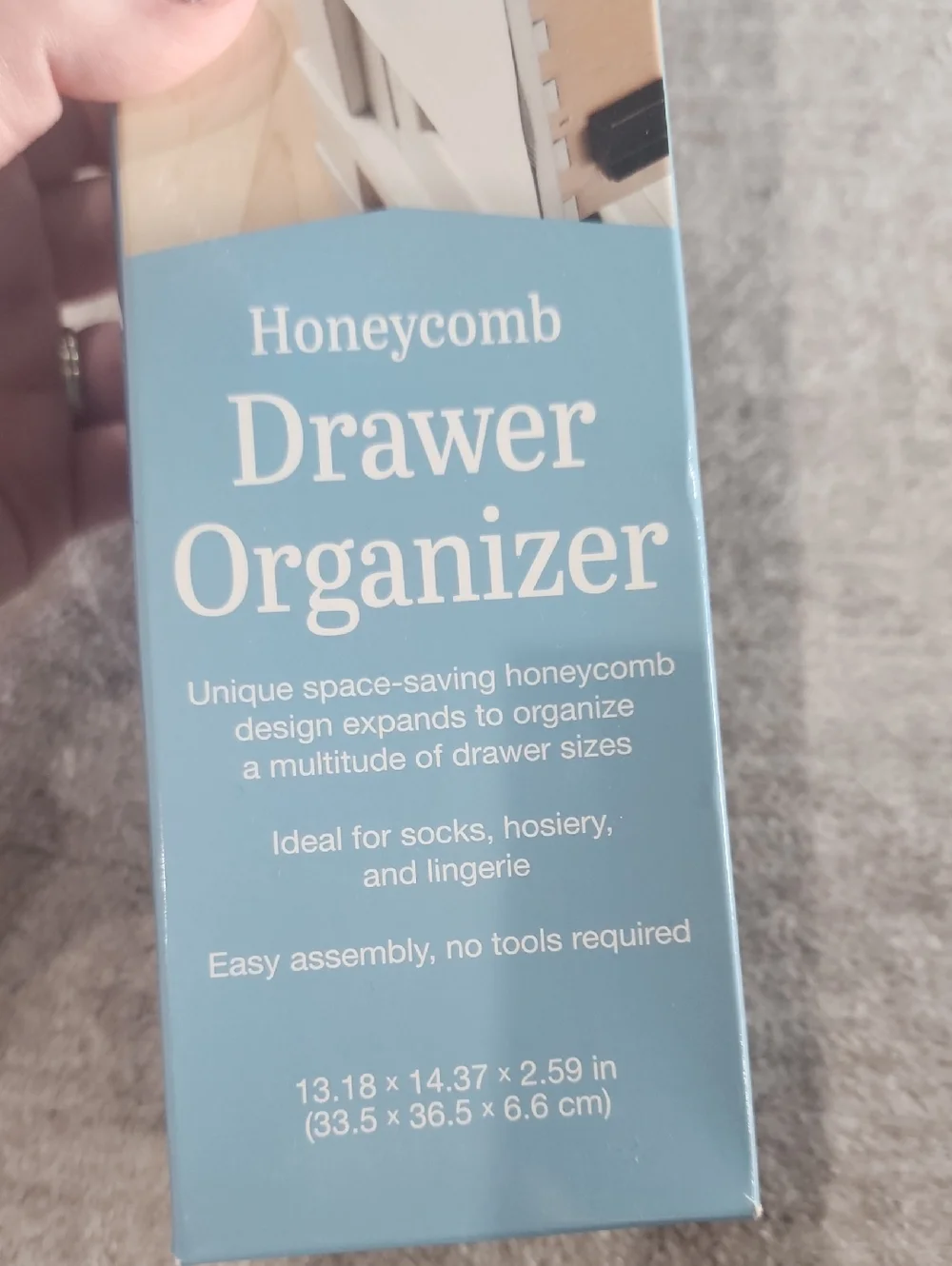 Honeycomb Drawer Organizer - Beige and Cream